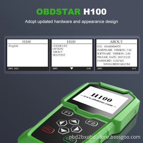 OBDSTAR H100 Ford/Mazda Auto Key Programmer Supports 2017/2018 Models like F250/F350
